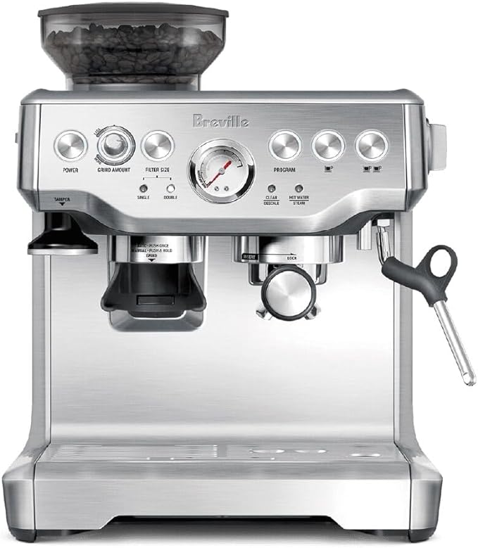 Machine à espresso Breville Barista Express avec moulin intégré en acier inoxydable