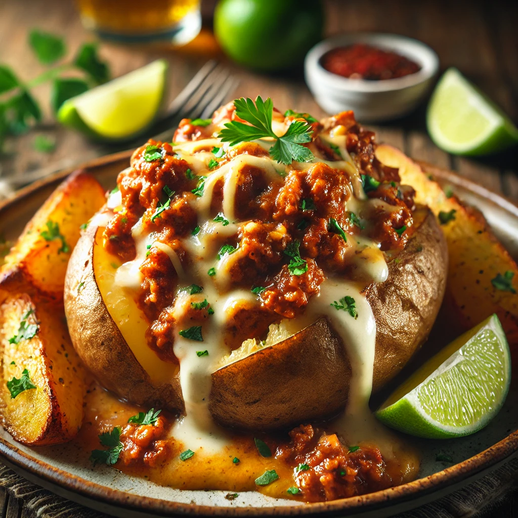 Patates au Four Sloppy Joe et Fromage