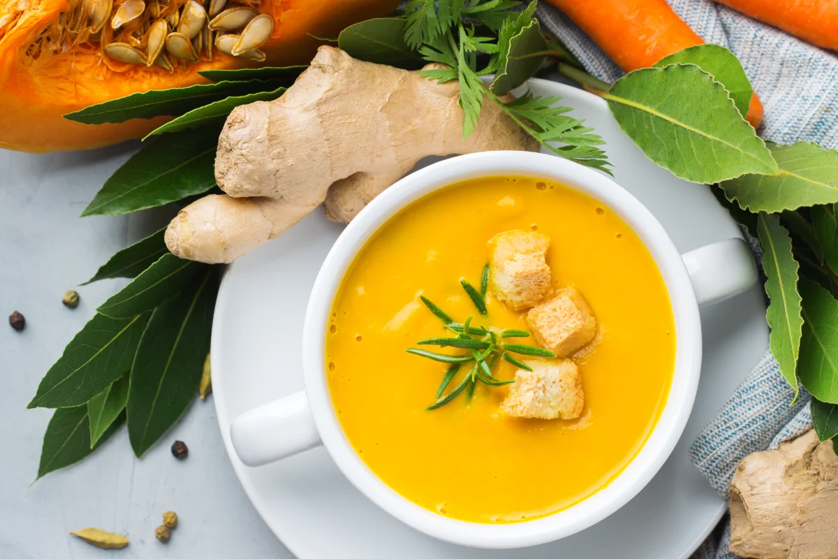 Potage aux carottes onctueux